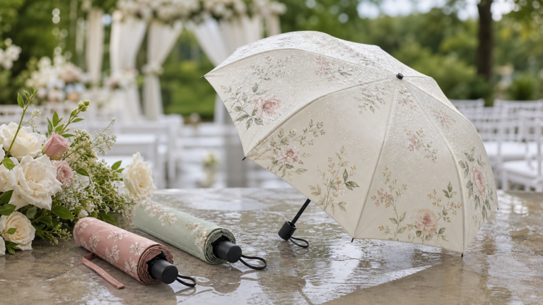 Custom Folding Umbrellas for Wedding Guests: A Practical Favor That Works After the Event