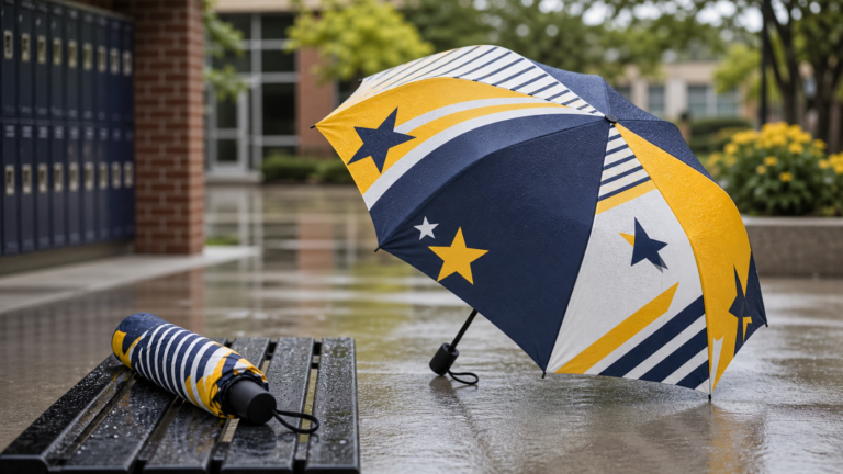 School Spirit Folding Umbrellas for Clubs, Alumni, and Fundraisers